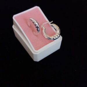 Arracada gruesa plata .925