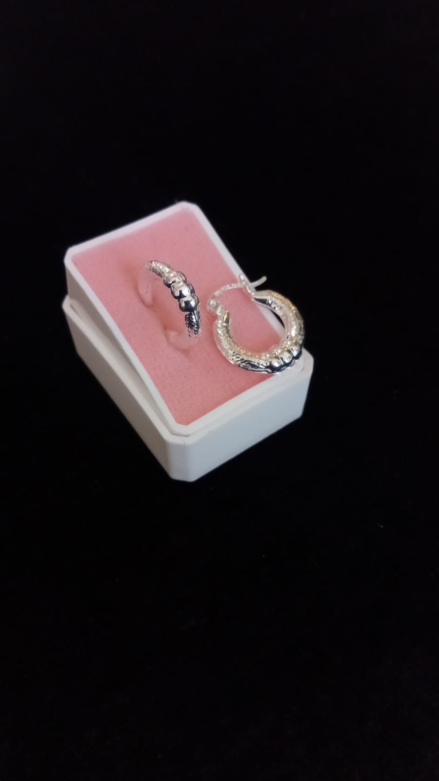 Arracada gruesa plata .925