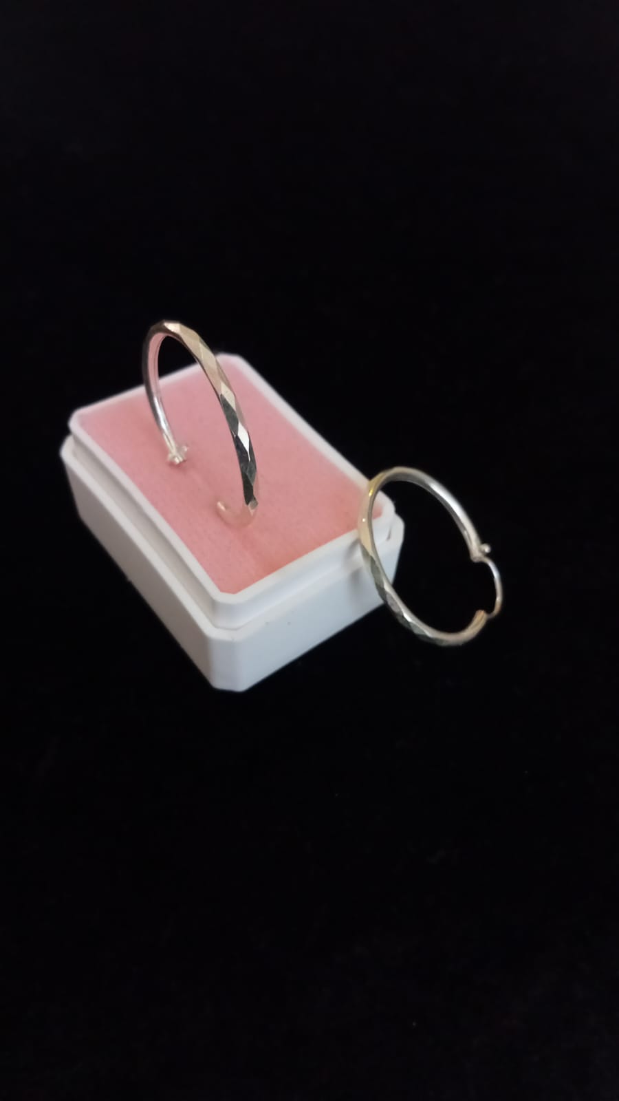 Arracada gruesa plata .925
