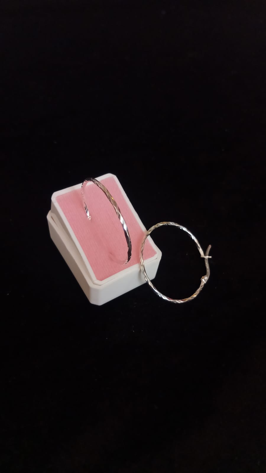 Arracada gruesa plata .925