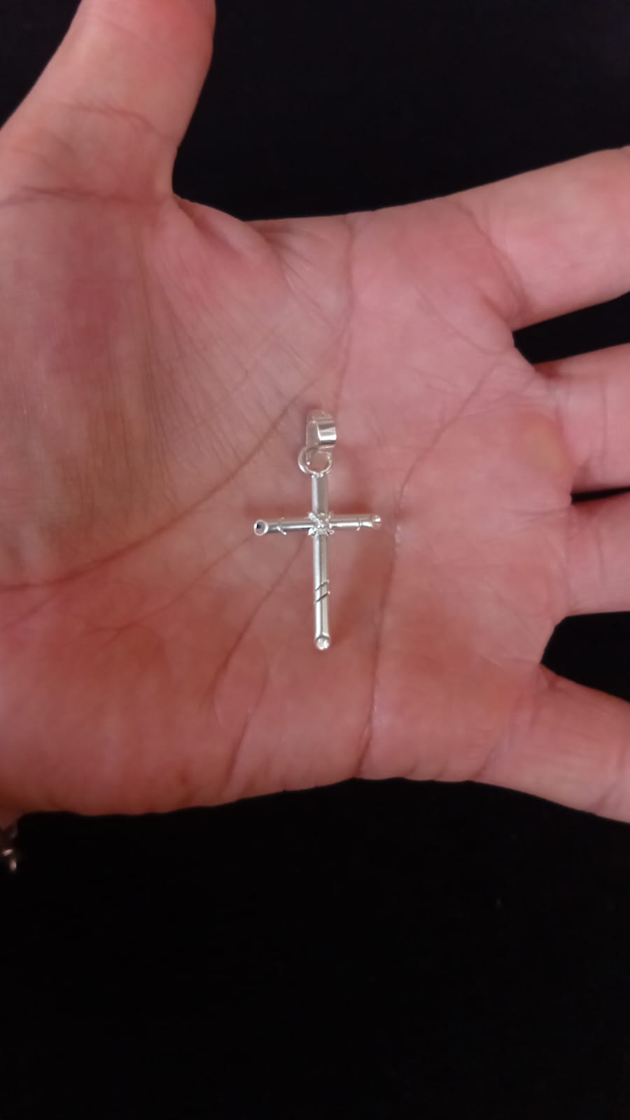 Cruz chica plata .925