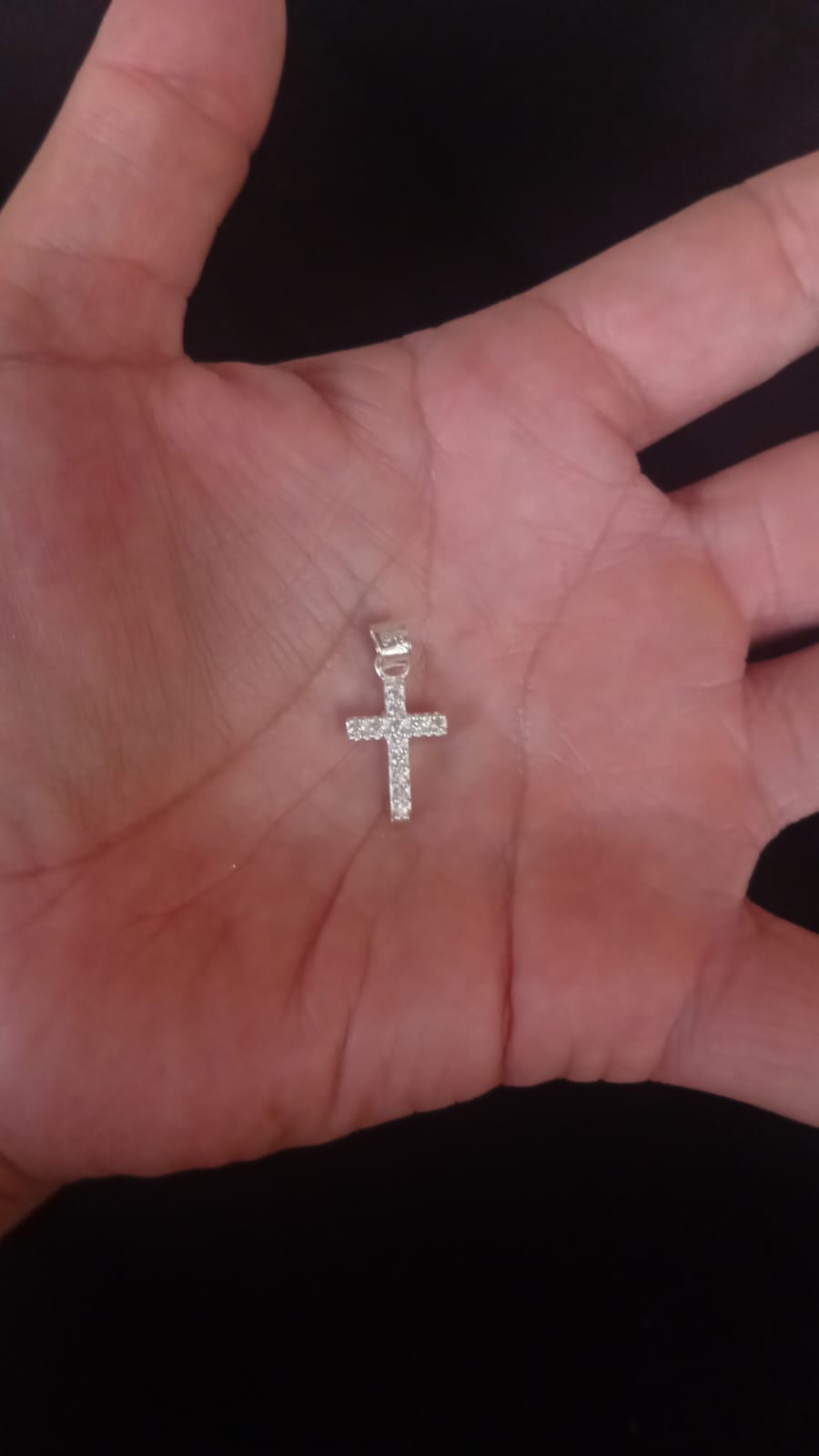 Cruz chica plata .925