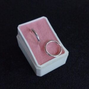 Arracada gruesa plata .925