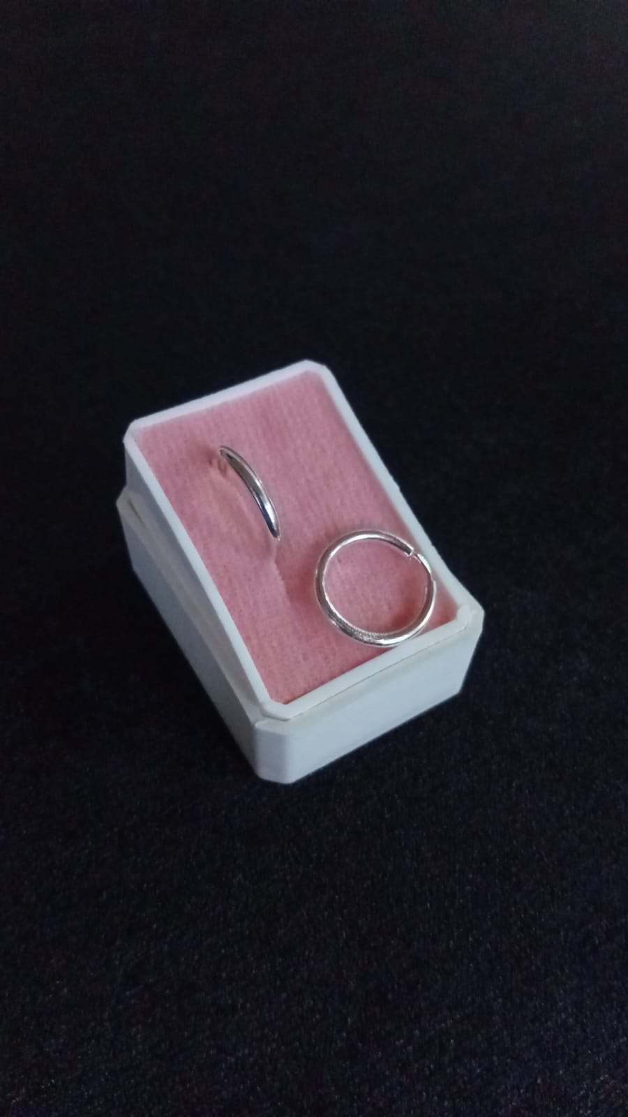 Arracada gruesa plata .925
