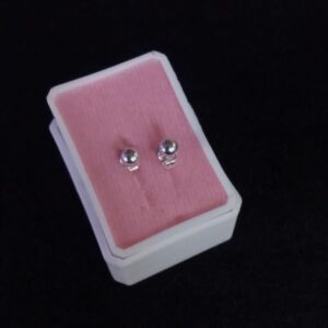 Arete poste mariposa plata .925
