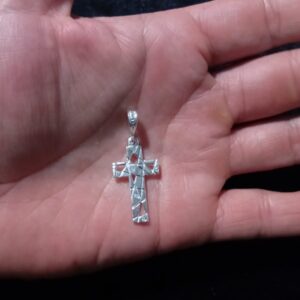 Cruz chica plata .925