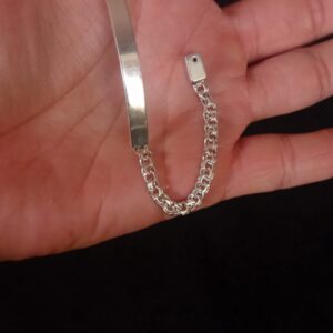 Esclava gruesa plata .925