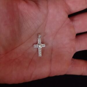 Cruz chica plata .925