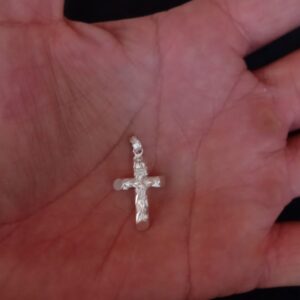 Cruz chica plata .925
