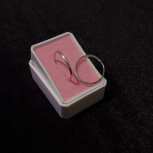 Arracada gruesa plata .925