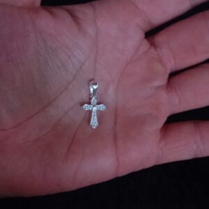 Cruz chica plata .925