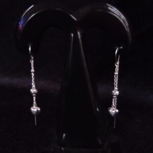 Arete largo plata .925