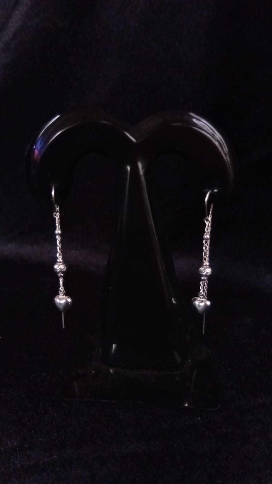 Arete largo plata .925