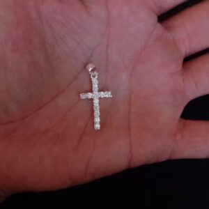 Cruz chica plata .925