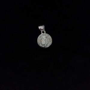 Medalla zirconia plata .925