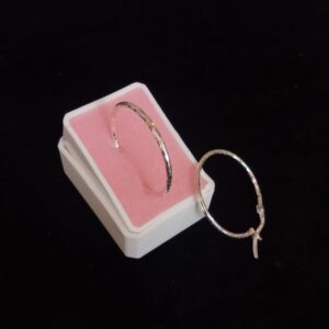 Arracada gruesa plata .925