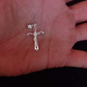 Cruz chica plata .925