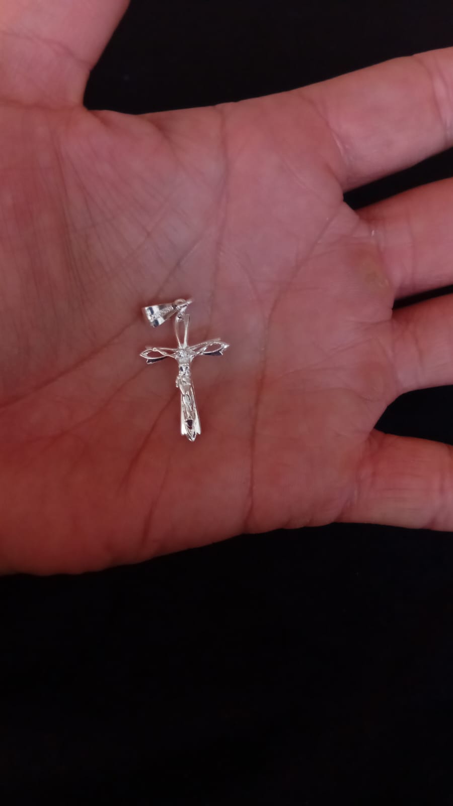 Cruz chica plata .925