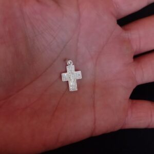 Cruz chica plata .925