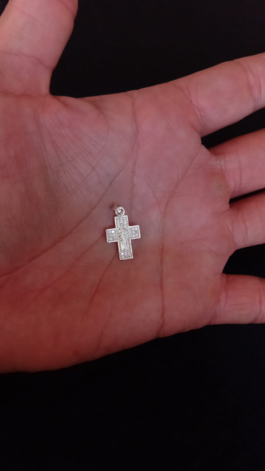 Cruz chica plata .925