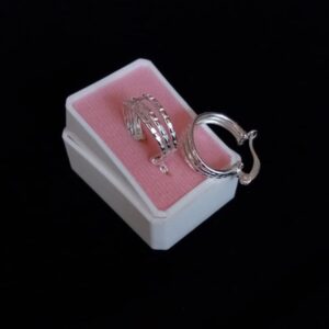 Arracada gruesa plata .925