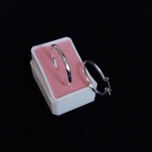 Arracada gruesa plata .925