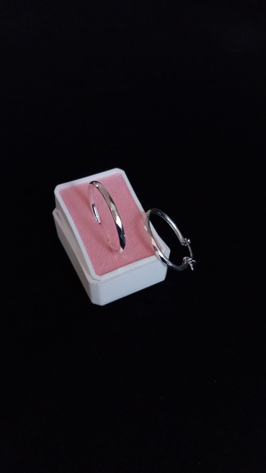 Arracada gruesa plata .925
