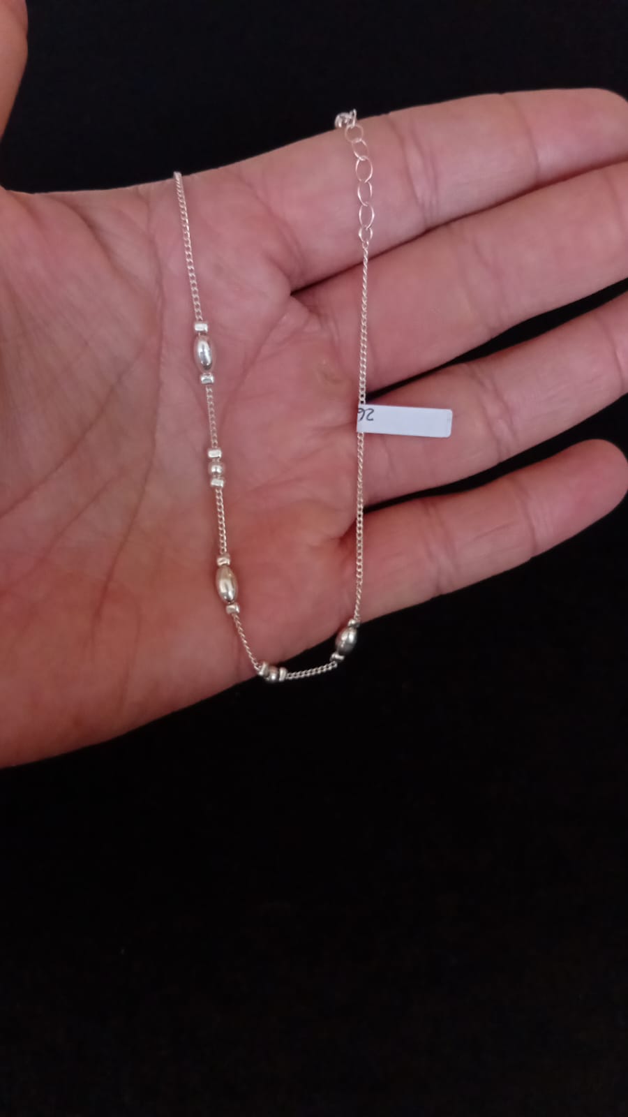 Tobillera plata .925