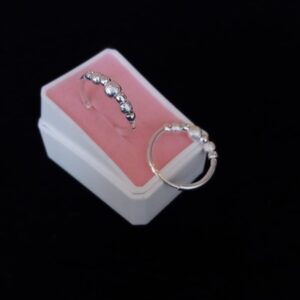 Arracada gruesa plata .925